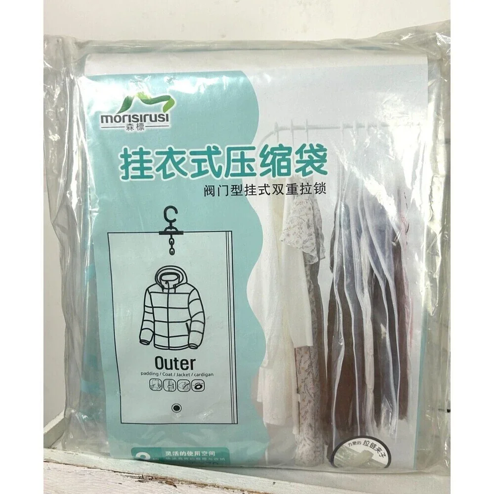 New 2 Pack Morisirusi Large Vacuum Seal Hanging Storage Bags 28X35 Inch 1271Rck